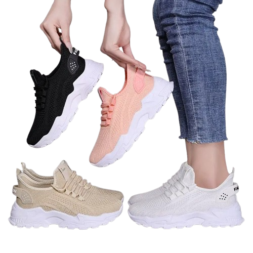 Women’s Orthopedic Comfortable Sneakers – Lightweight PVC Walking Shoes for All-Day Support