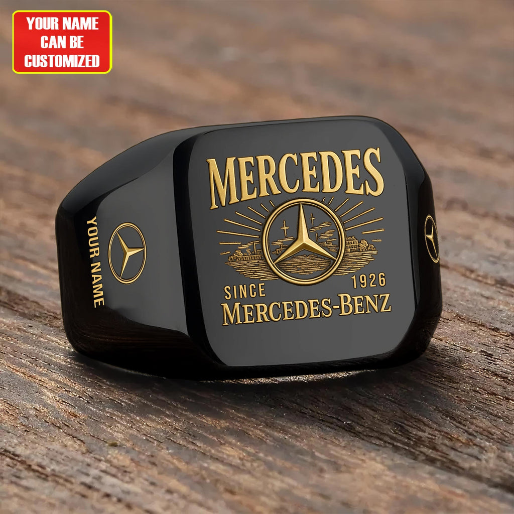 Merc Vintage Custom Name Classic Design Ring